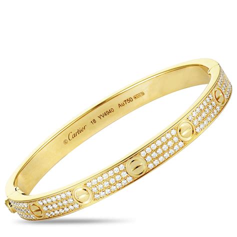 cartier bangle design|Cartier love bracelet with diamonds.